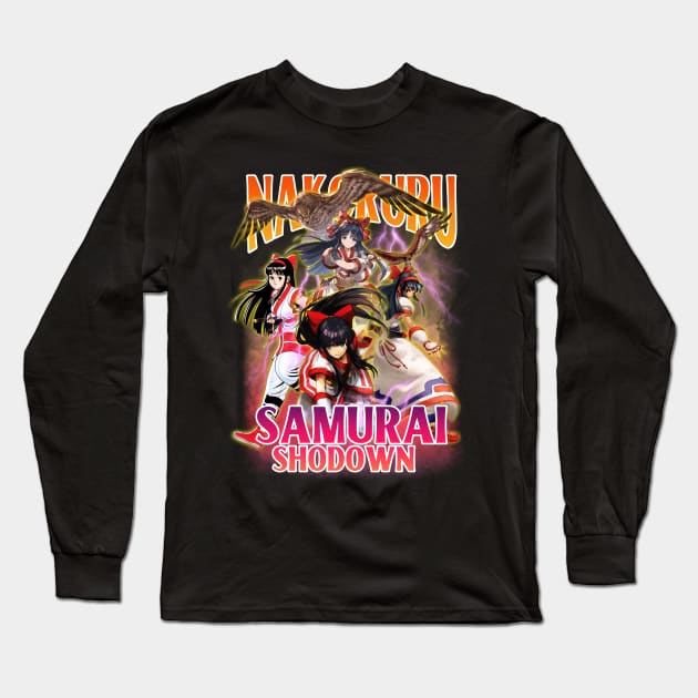 Bootleg Nakoruru Samurai Shodown Long Sleeve T-Shirt by clvndesign